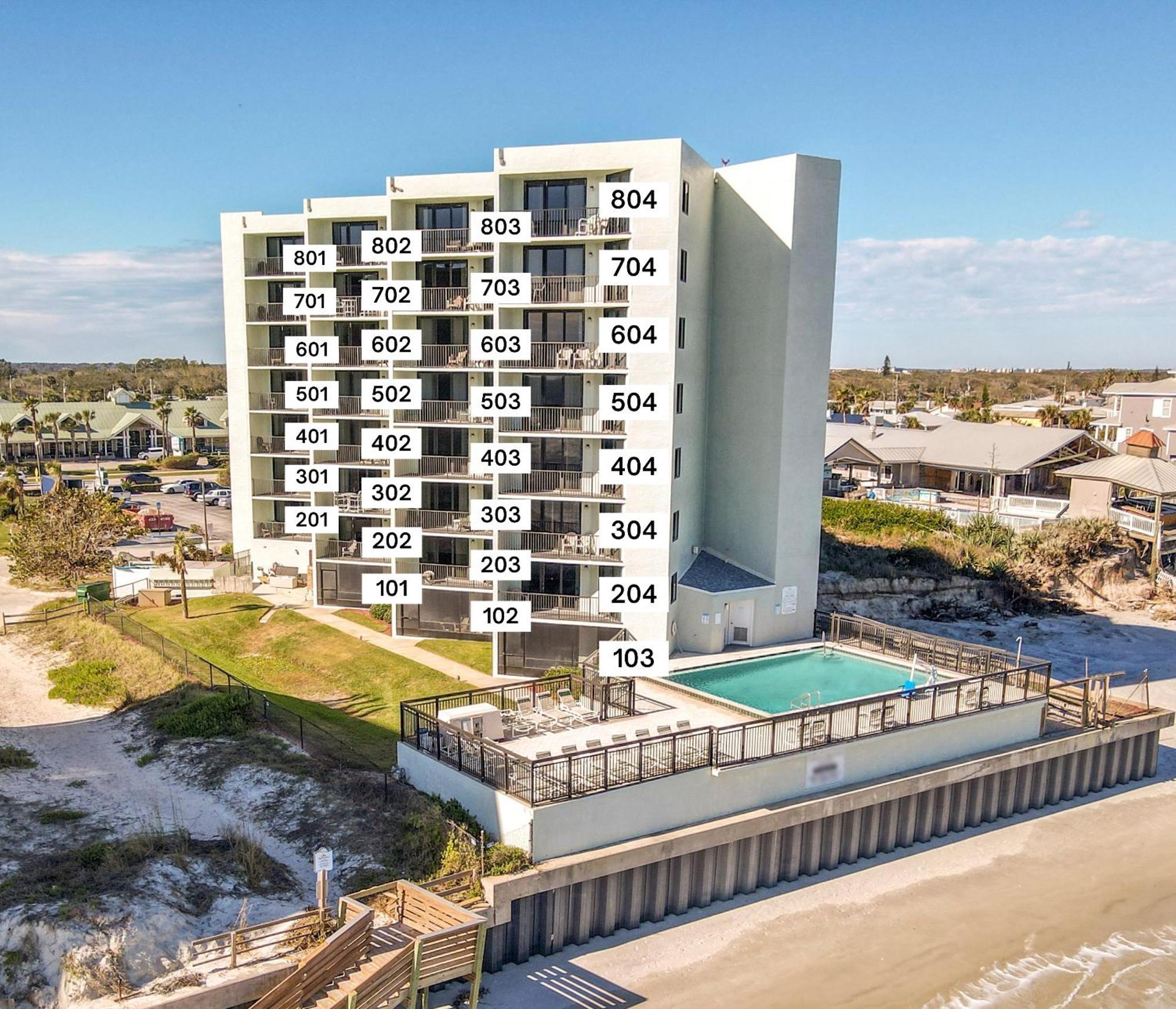 Ocean View With A Beachfront Pool At Ocean Trillium Condo ~ 702 New Smyrna Beach Exteriér fotografie